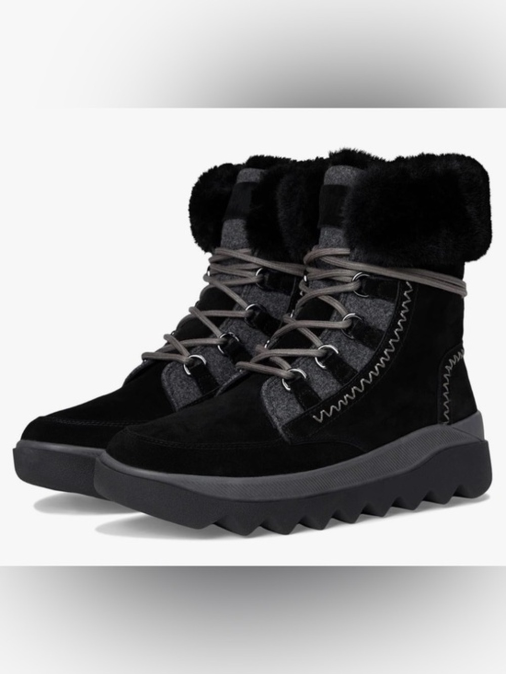 Royal Canadian Waterproof Black Suede Boots Size 8